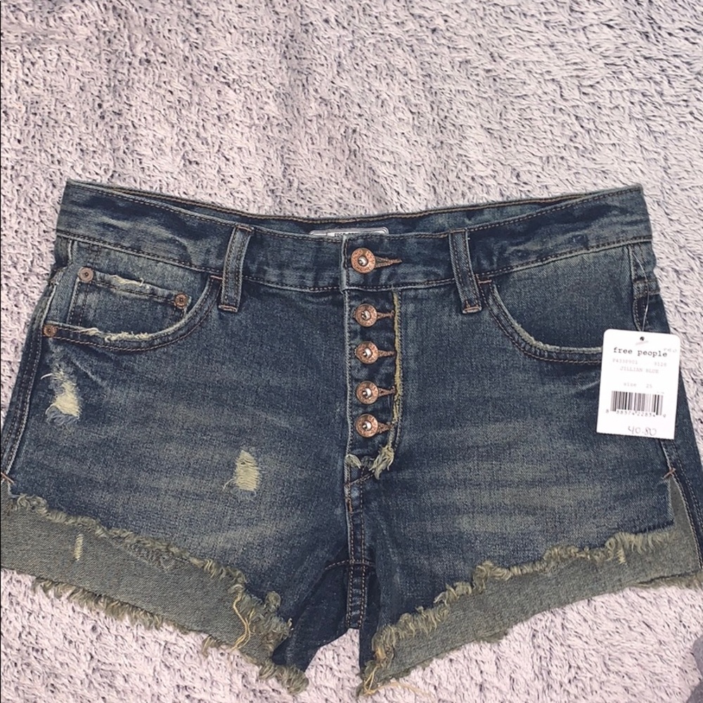 Free People Button Fly Shorts